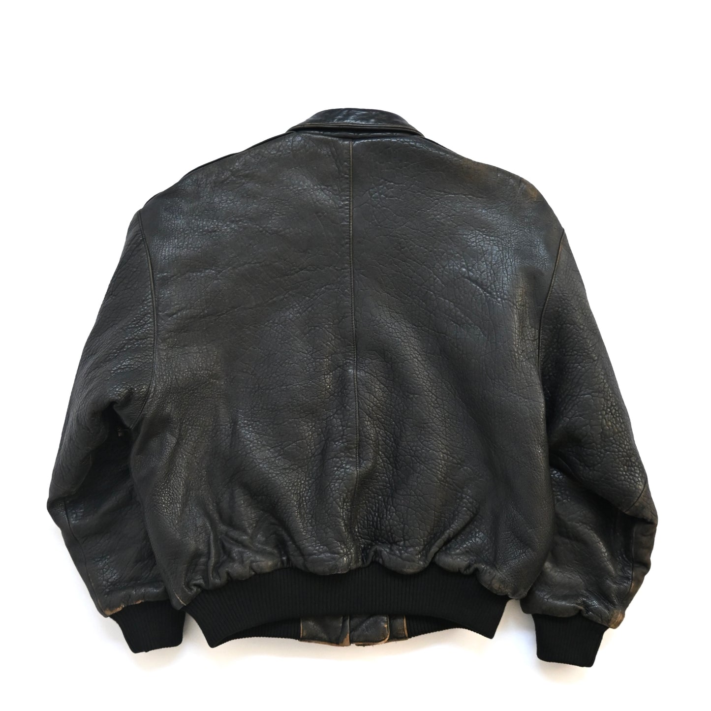1990s Marithe Francois Girbaud lamb leather bomber jacket M