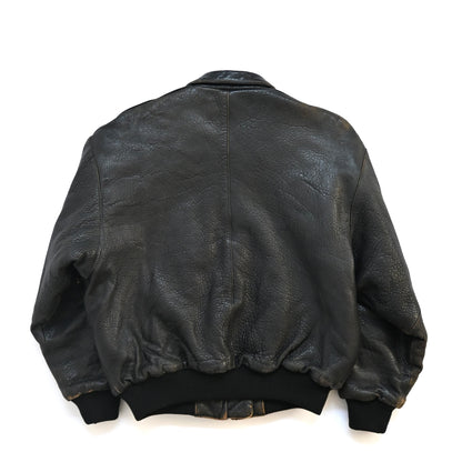 1990s Marithe Francois Girbaud lamb leather bomber jacket M