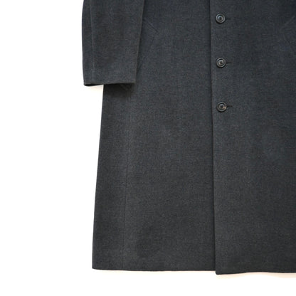 2000s issey miyake angora wool long coat M