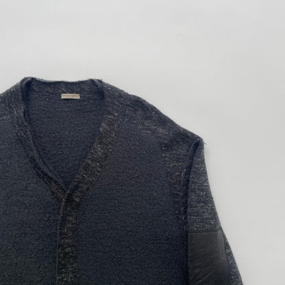 2015aw bottega veneta leather docking wool cardigan 52