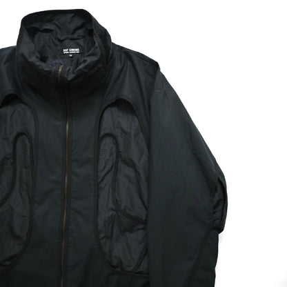 2007ss raf simons layered exposed lining zip up long coat 50