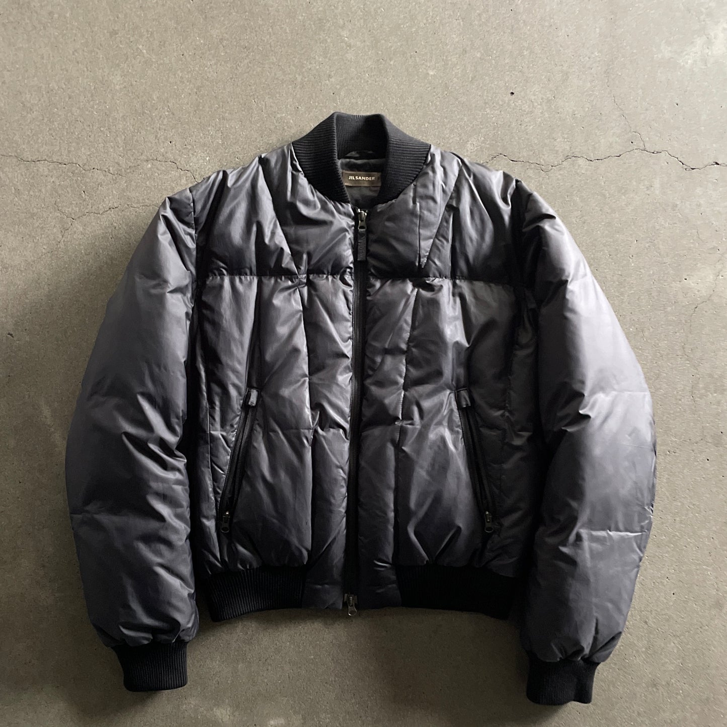 2000s jil sander nylon down ma-1 jacket 48