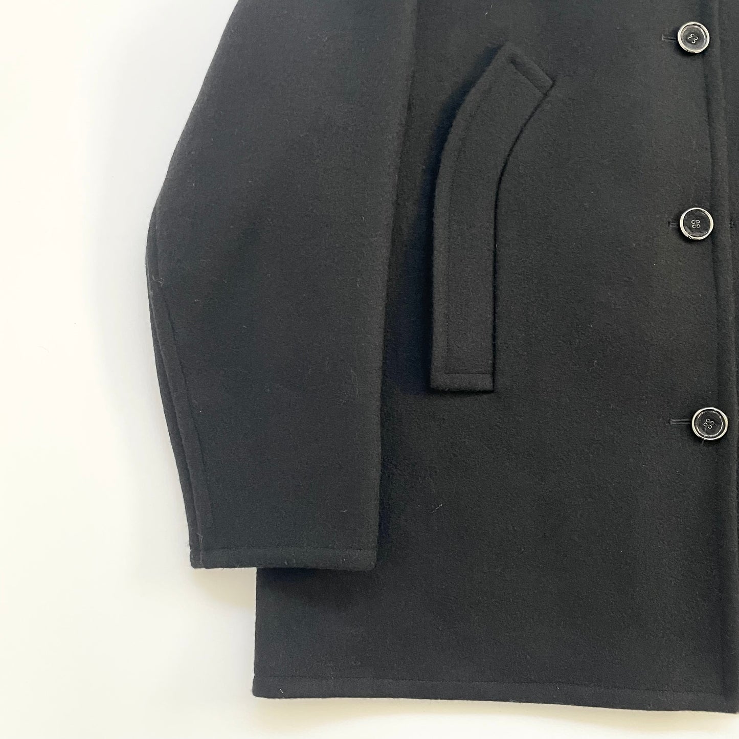2018aw raf simons heavy wool half coat 48