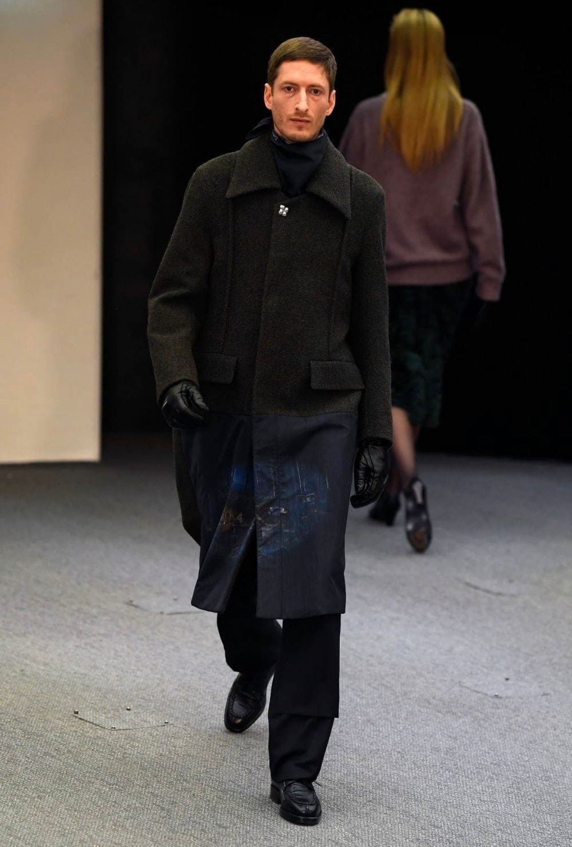 2020aw namacheko walfang pin tuck coat M