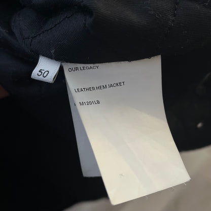 2023aw our legacy black leather hum jacket 50