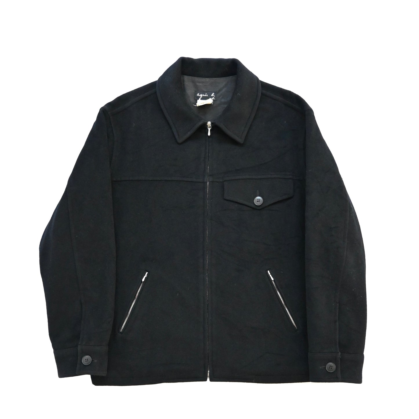 1990s agnes b wool blouson jacket 2