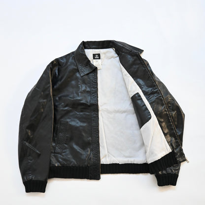 1990s versace kint docking fake leather jacket XL