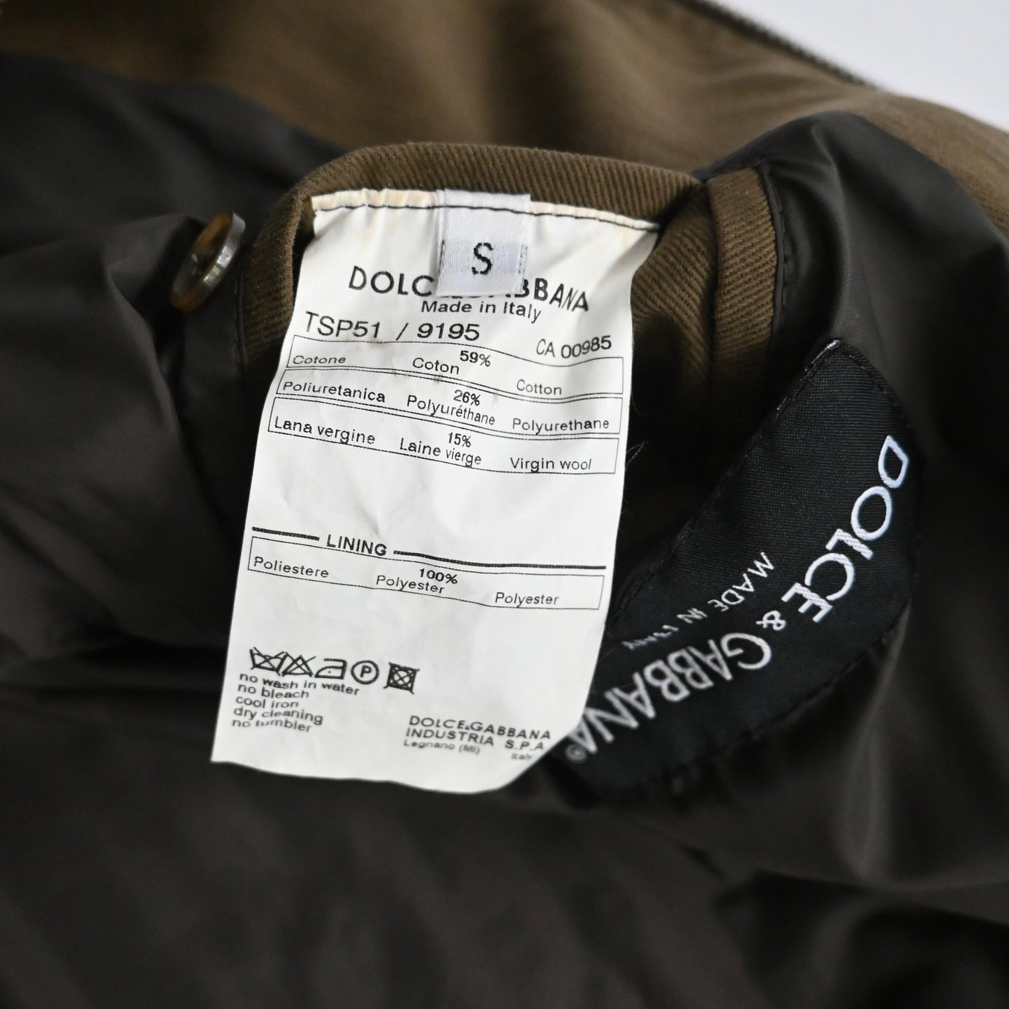 2003aw dolce&gabbana detachable cotton parachute jacket S