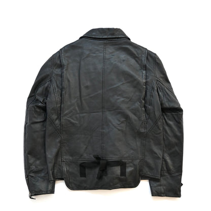 2004ss helmut lang dragonfly cutout leather jacket 50