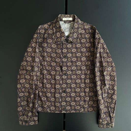 2002ss prada national pattern cotton blouson M