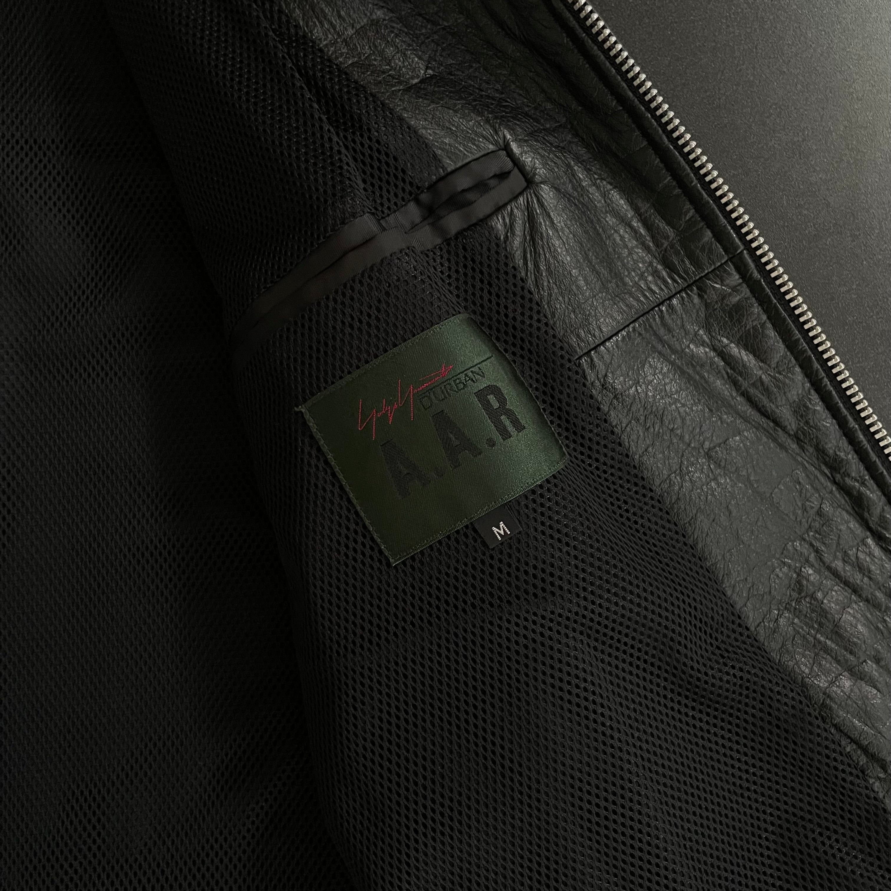2004aw yohji yamamoto aar back zip leather jacket M – vexed_store
