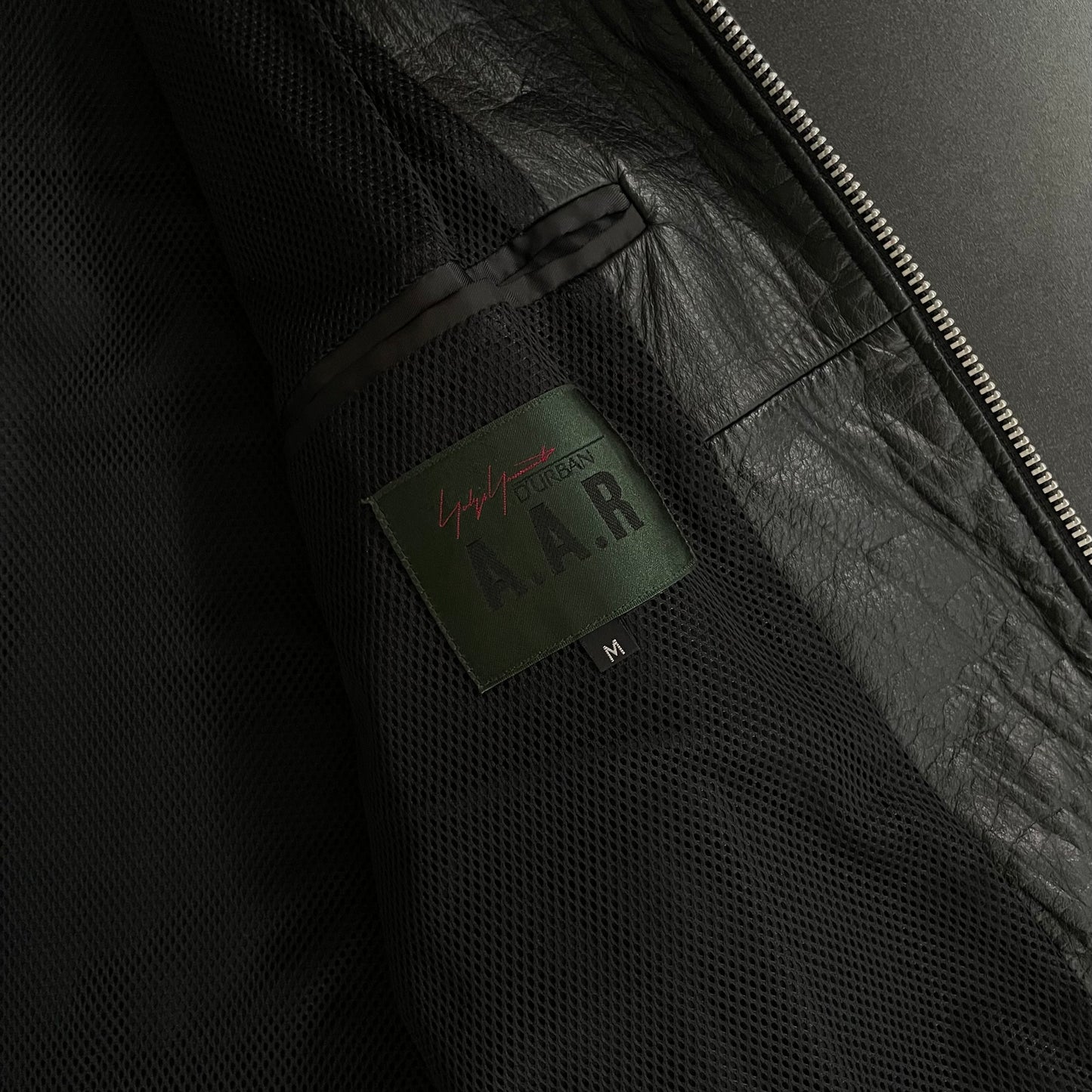 2004aw yohji yamamoto aar back zip leather jacket M
