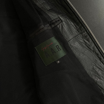 2004aw yohji yamamoto aar back zip leather jacket M