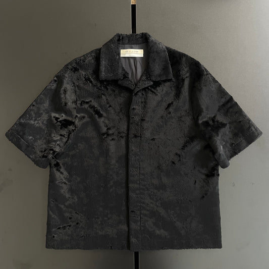 2021ss 1017 alyx 9sm  camp collar faux pony hair shirt 46