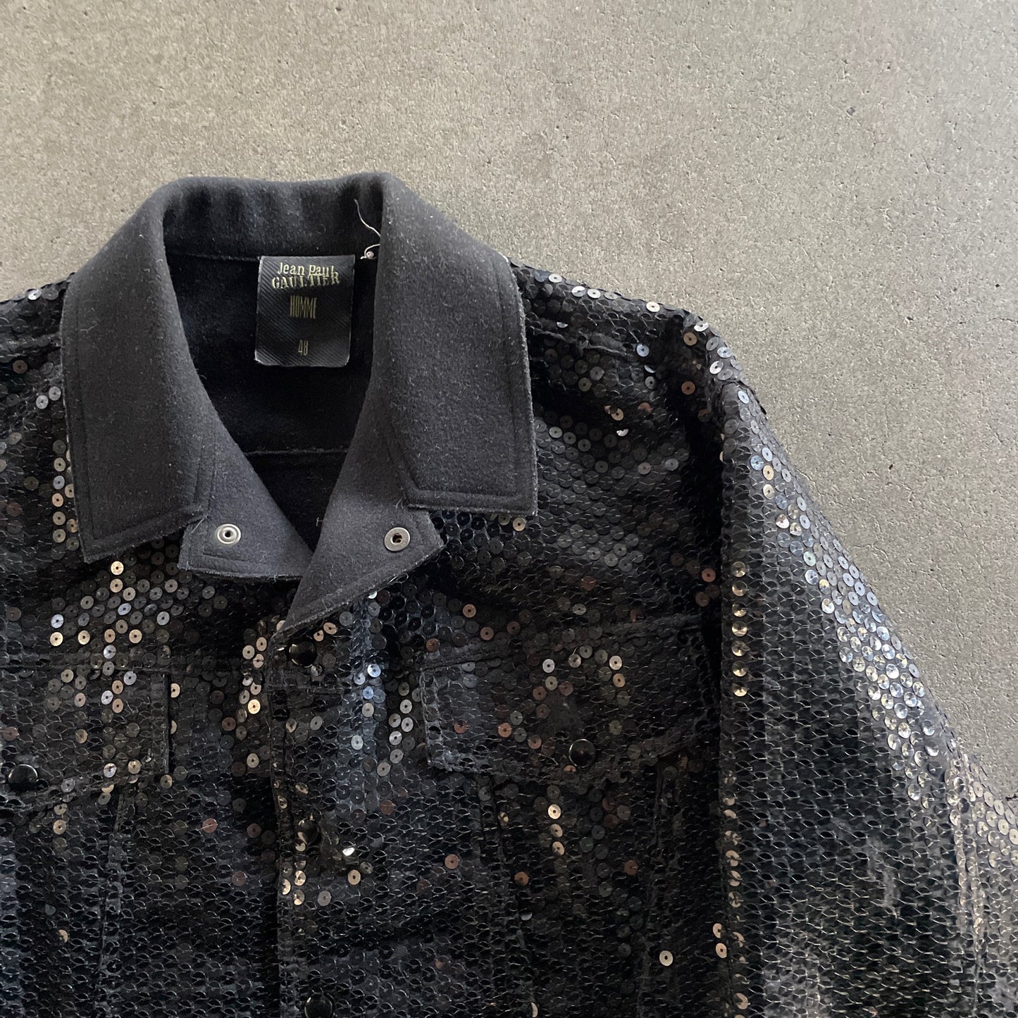 1995aw Jean paul gaultier haute couture sequins blouson 48