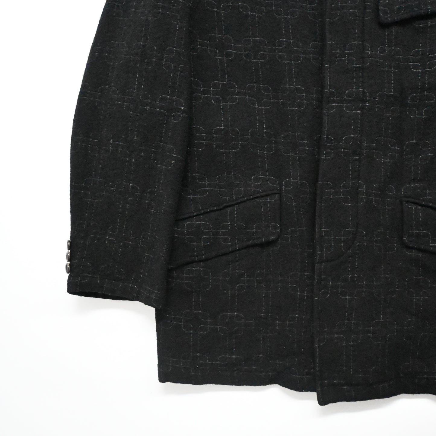 2003aw comme des garcons homme geometric pattern wool jacket M