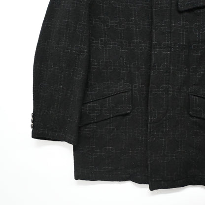 2003aw comme des garcons homme geometric pattern wool jacket M