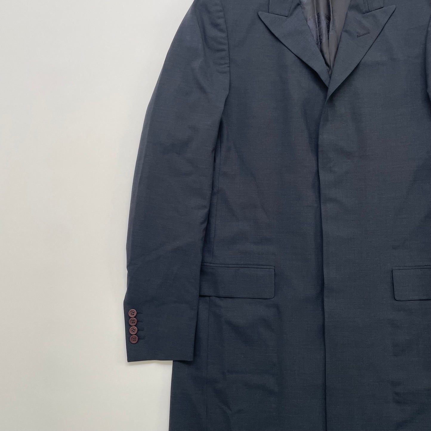 1998ss versace wool long coat 48