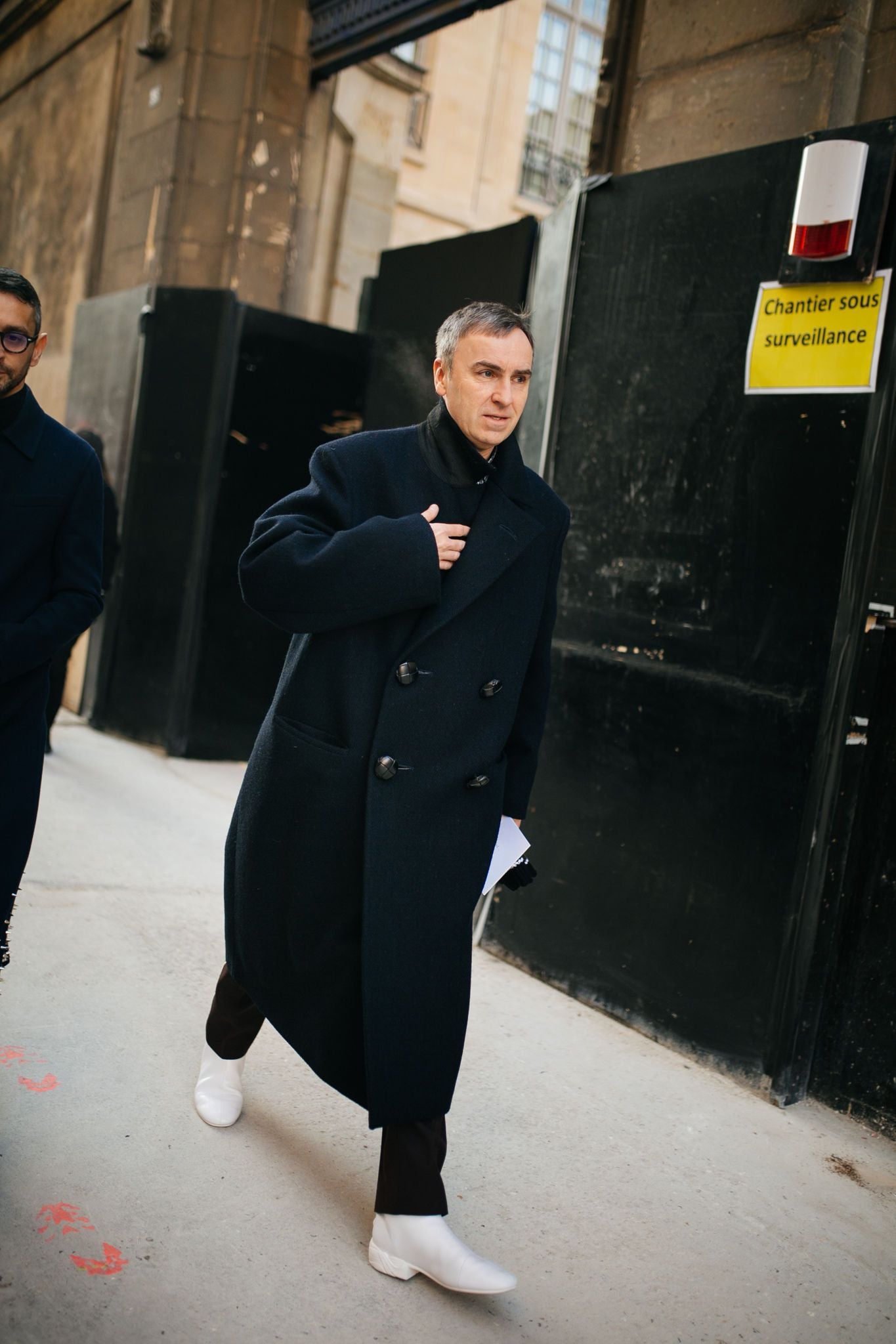 2020aw raf simons chain wool coat 46