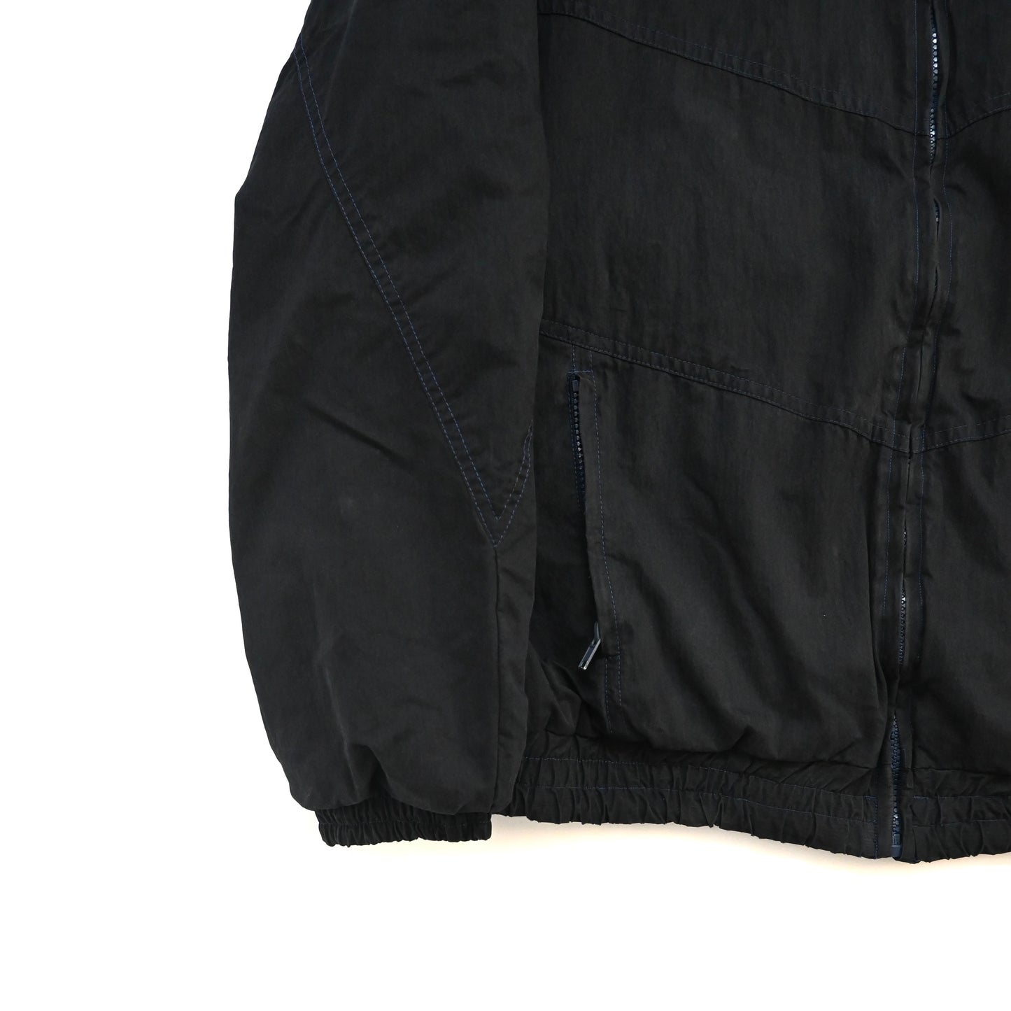 1990s giorgio armani cotton high neck blouson 50