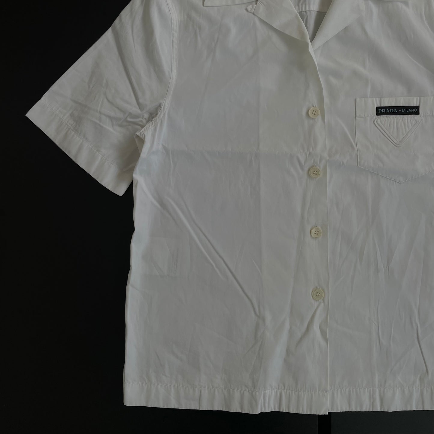 2019ss prada plate cotton shirt 38