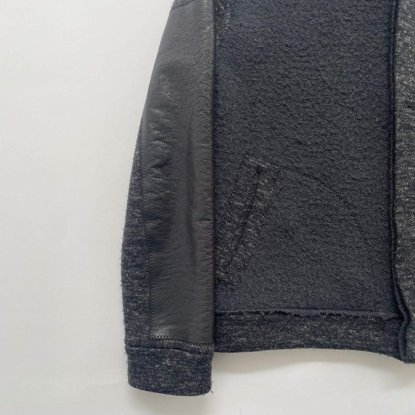 2015aw bottega veneta leather docking wool cardigan 52