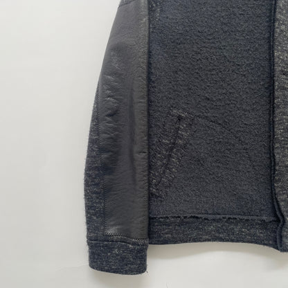 2015aw bottega veneta leather docking wool cardigan 52