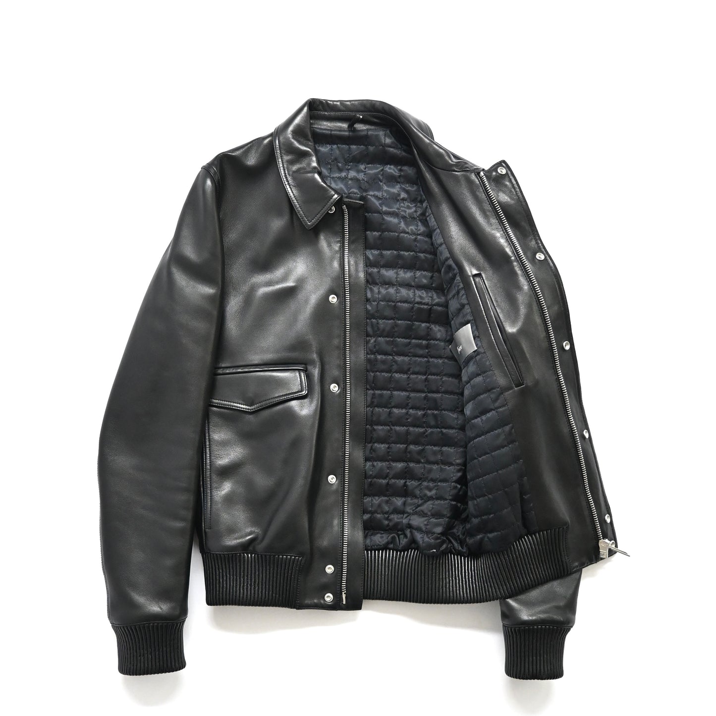 2008aw dior homme A-2 lamb leather jacket 44 by kris van assche