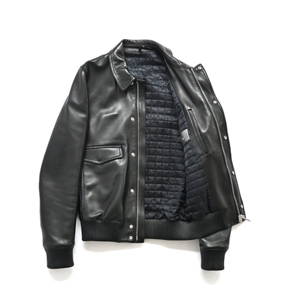 2008aw dior homme A-2 lamb leather jacket 44 by kris van assche