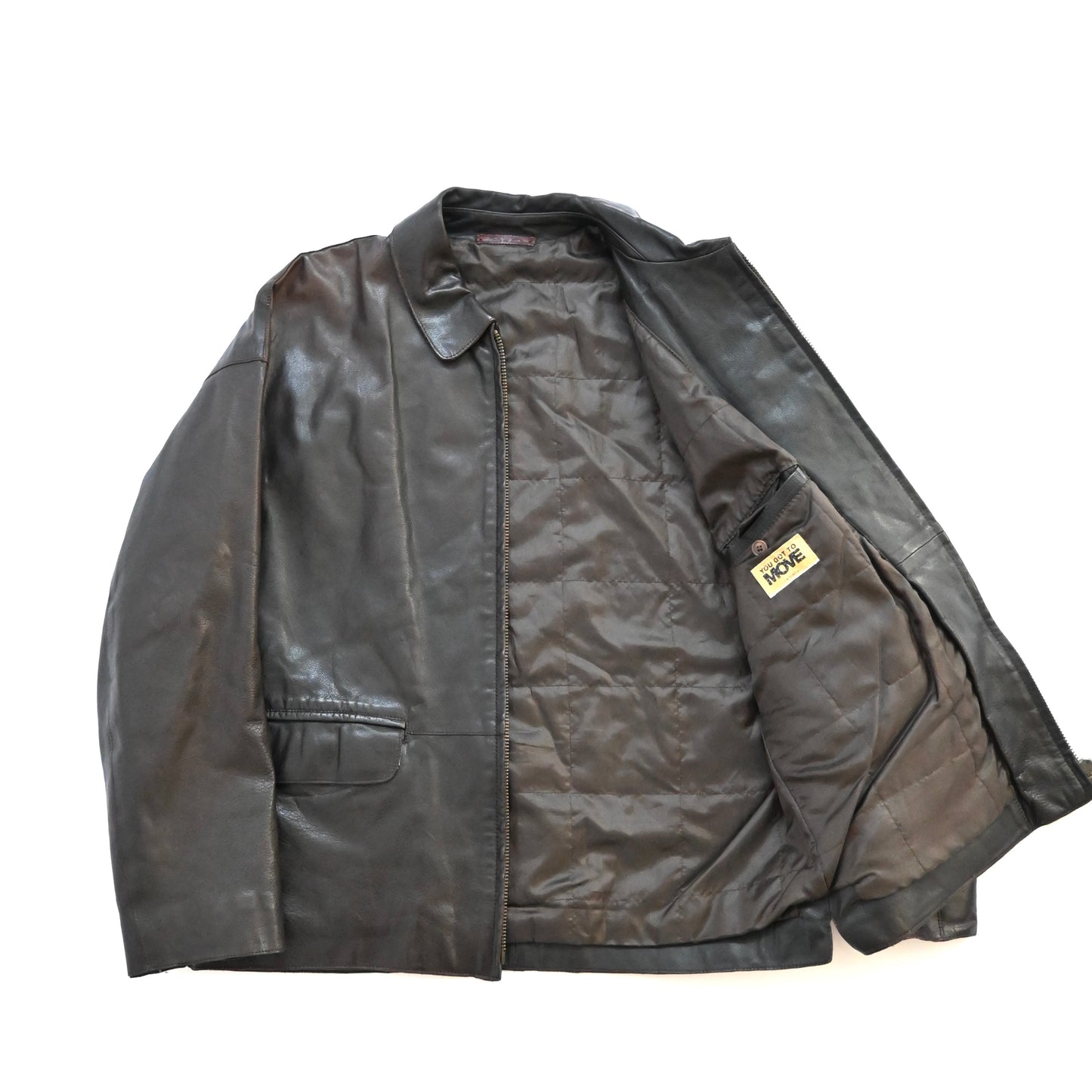 1990s lamatta pelle leather jacket 48