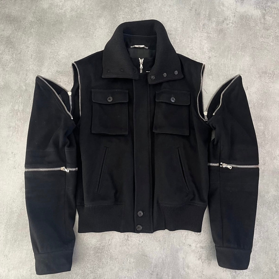 2003aw dolce&gabbana detachable
coat wool jacket 46