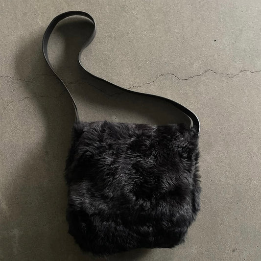 1996ss gucci black fur shoulder bag by
tom ford