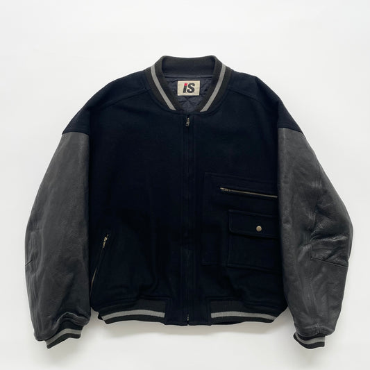 1980s issey miyake caretag varsity Jacket M