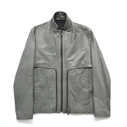 2010aw balenciaga high neck cow leather blouson 48