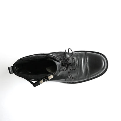 1999aw prada side release buckle leather boots 42