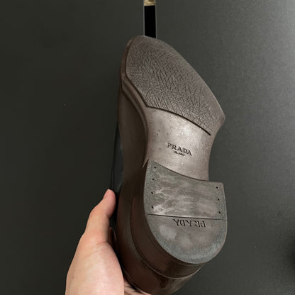 2022aw prada leather rubber shoes 8