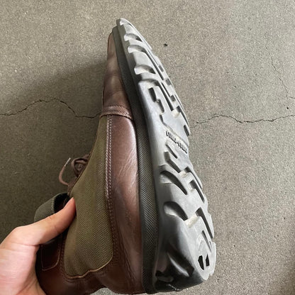 1999aw miu miu boy's leather boots 27.5