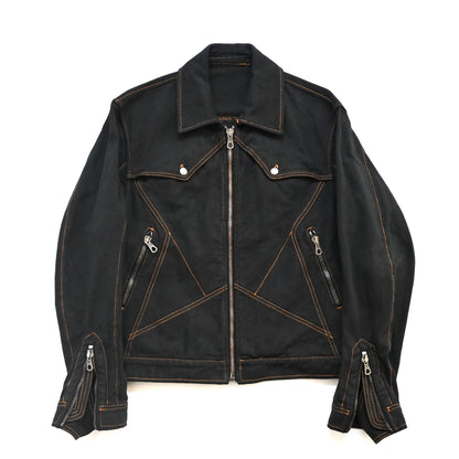 2004ss john galliano western denim jacket 46