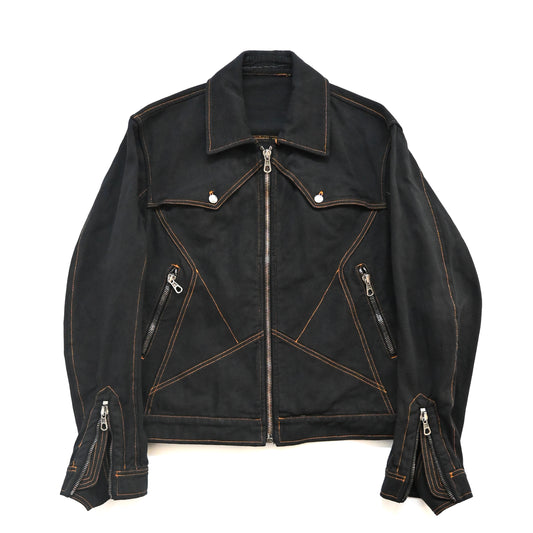 2004ss john galliano western denim jacket 46