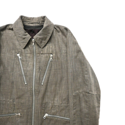 2000s dries van noten cotton zip jacket S