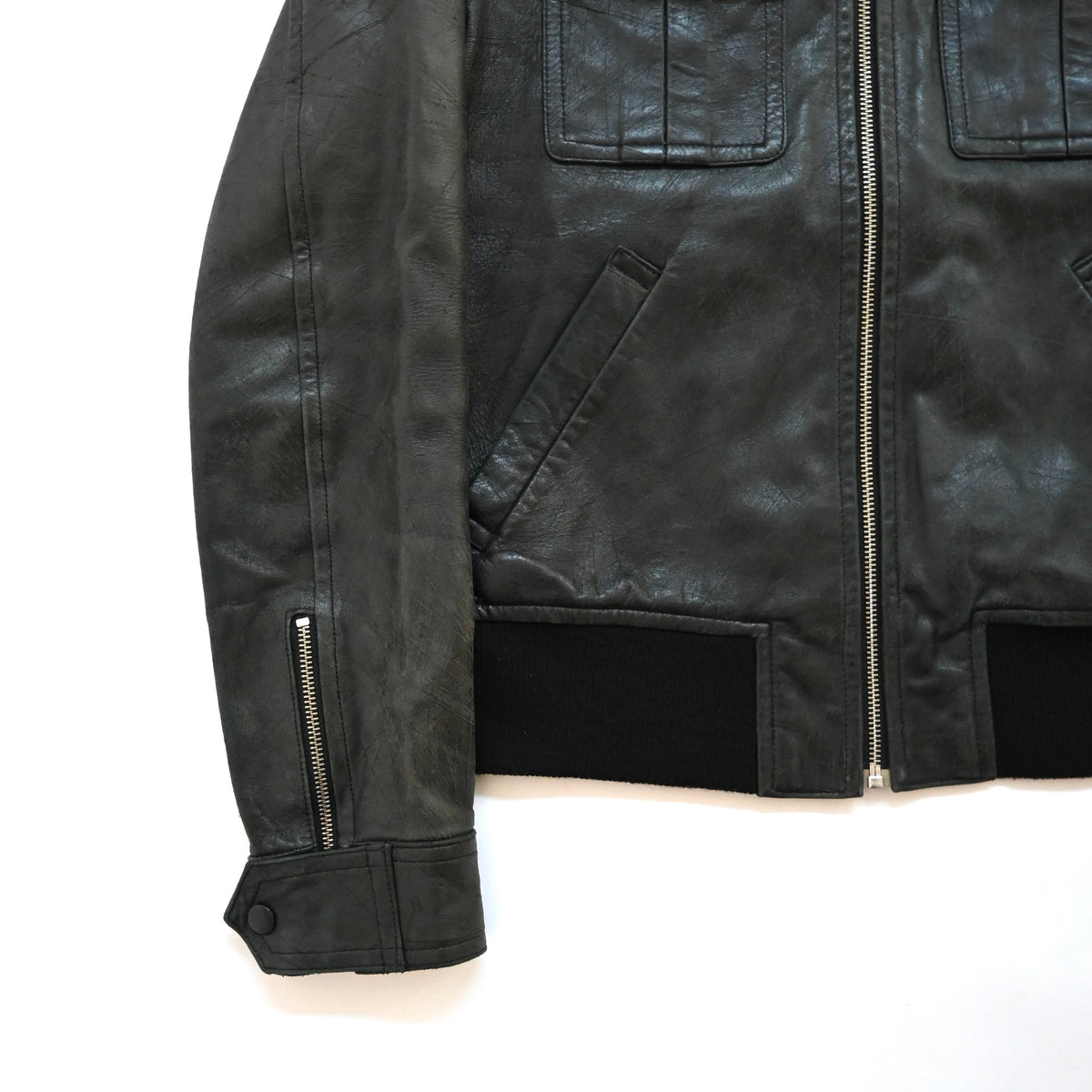 2006ss undercover but beautiful crushed leather jacket 2