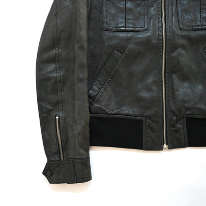 2006ss undercover but beautiful crushed leather jacket 2