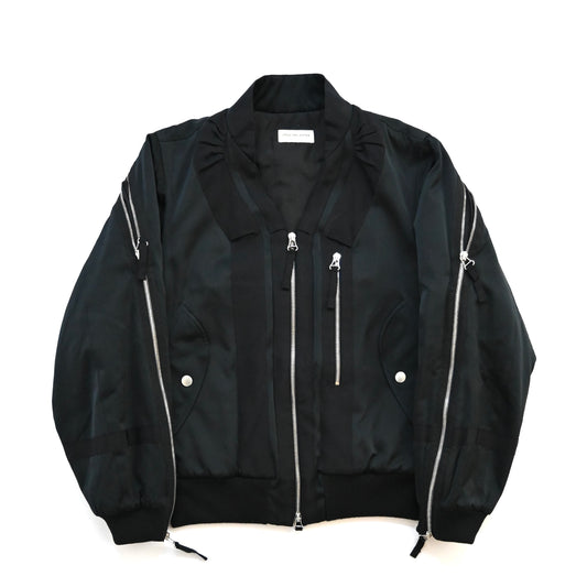 2014aw dries van noten silk back zip bomber jacket S