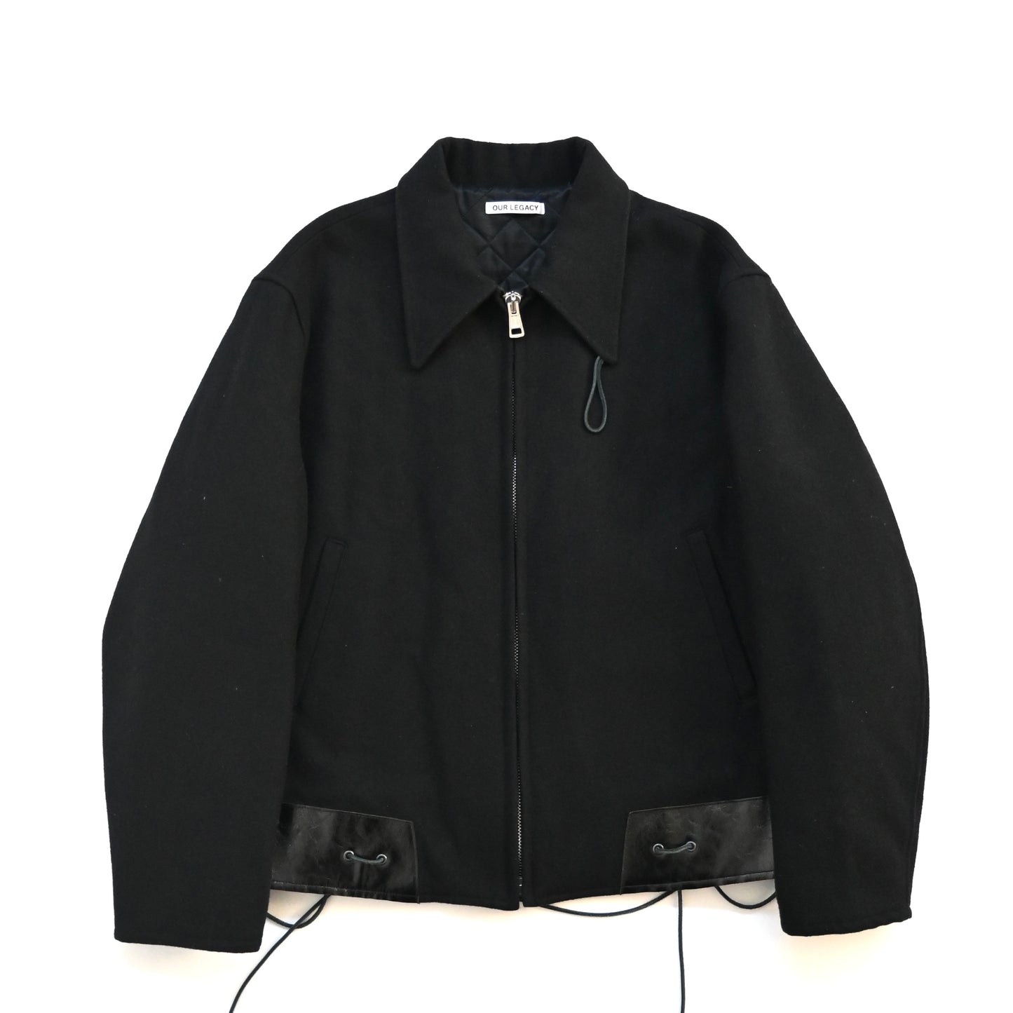 2023aw our legacy black leather hum jacket 46