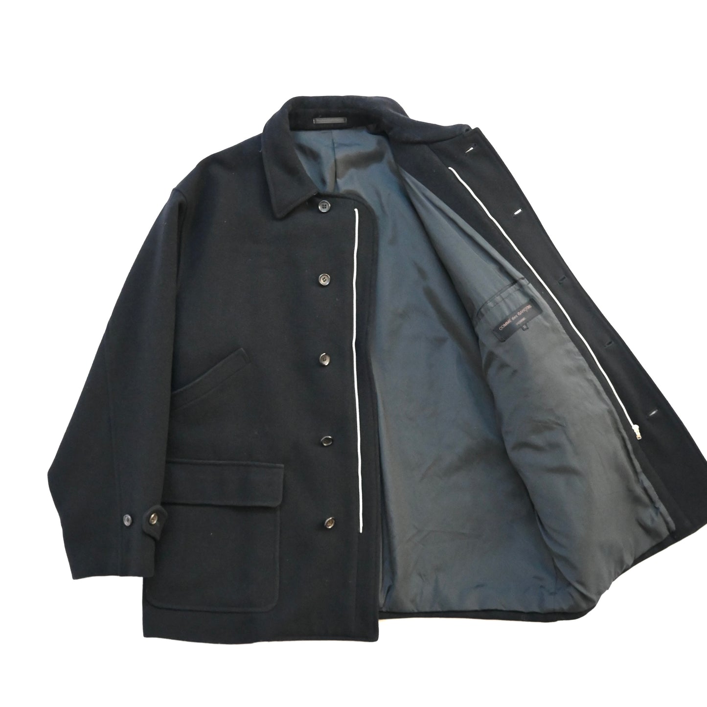 1988aw comme des garcons homme melton wool half coat M