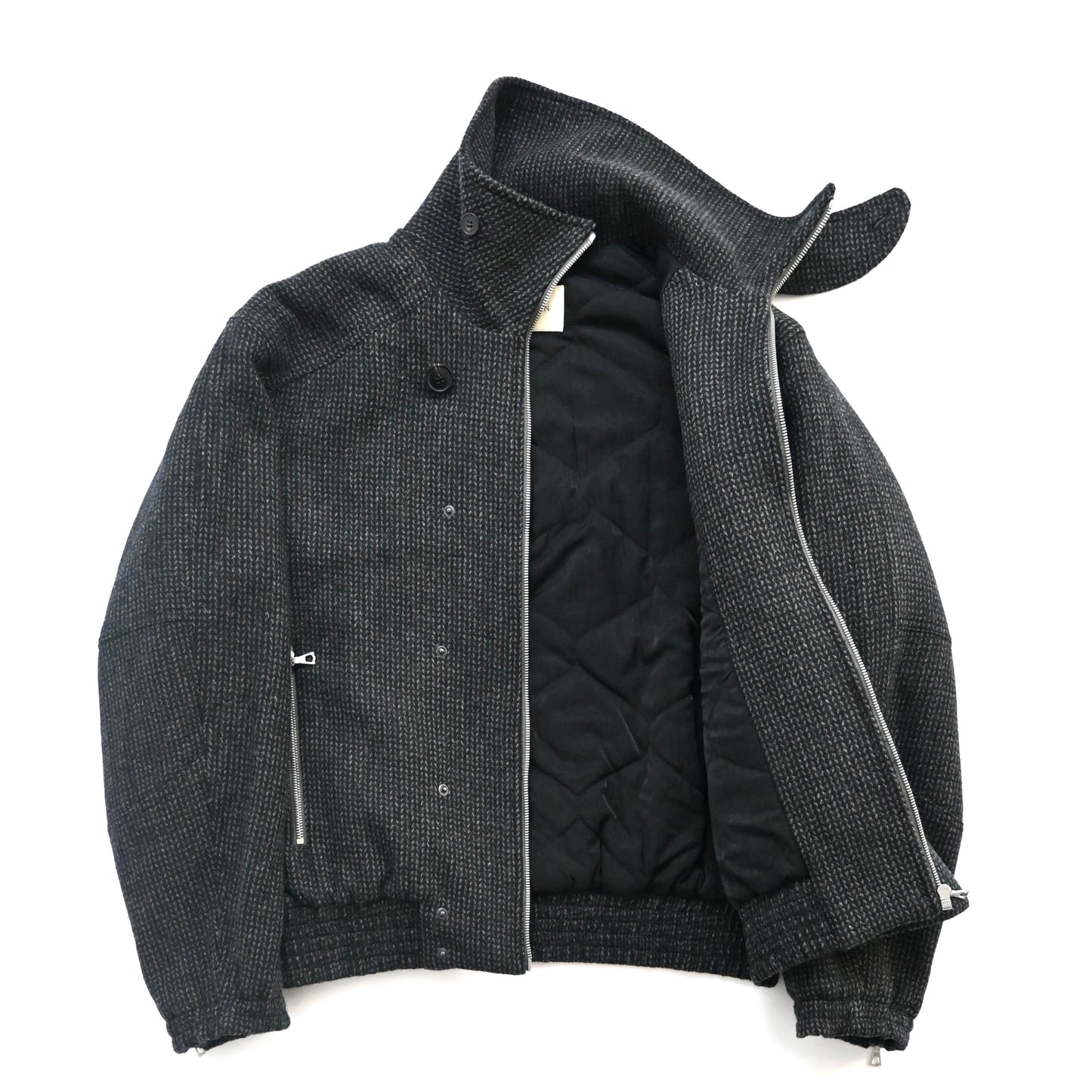 2024aw dries van noten tweed wool viller bomber jacket S