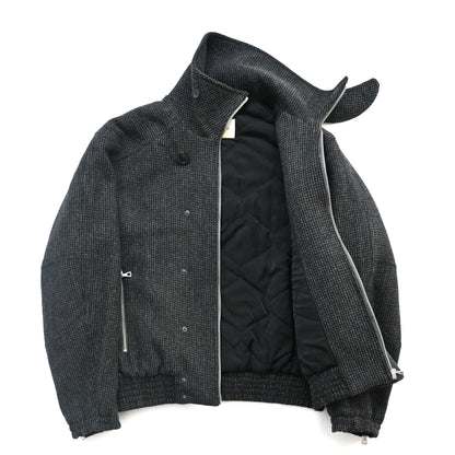 2024aw dries van noten tweed wool viller bomber jacket S