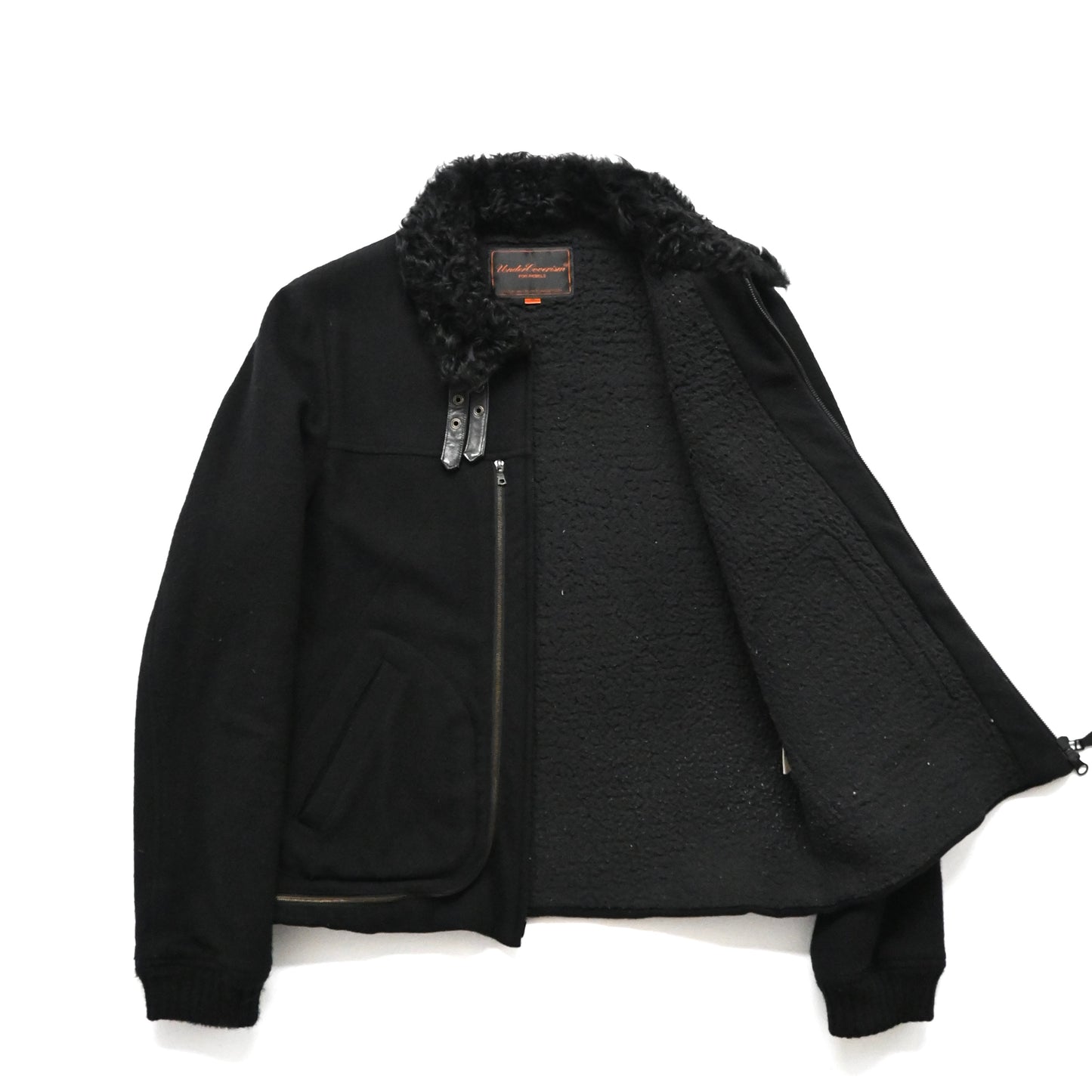 2006aw undercover arts＆crafts fur docking wool blouson 2