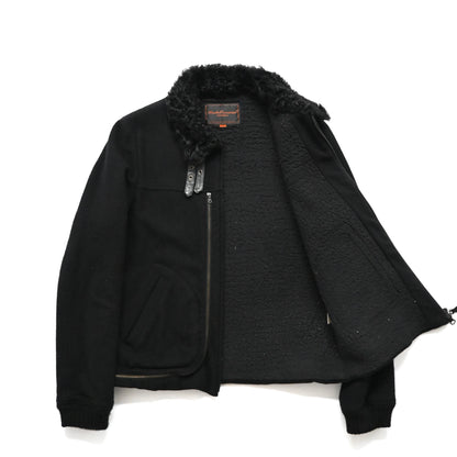 2006aw undercover arts＆crafts fur docking wool blouson 2