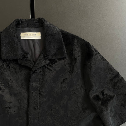 2021ss 1017 alyx 9sm  camp collar faux pony hair shirt 46